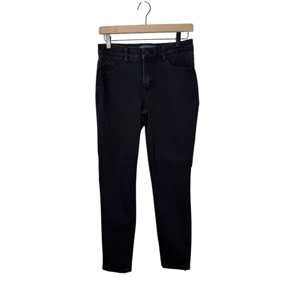 Democracy Black Skinny Ankle Jeans Women’s 4 Ab Tech Stretch Mid Rise Denim